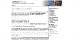 Desktop Screenshot of olofpalme.org